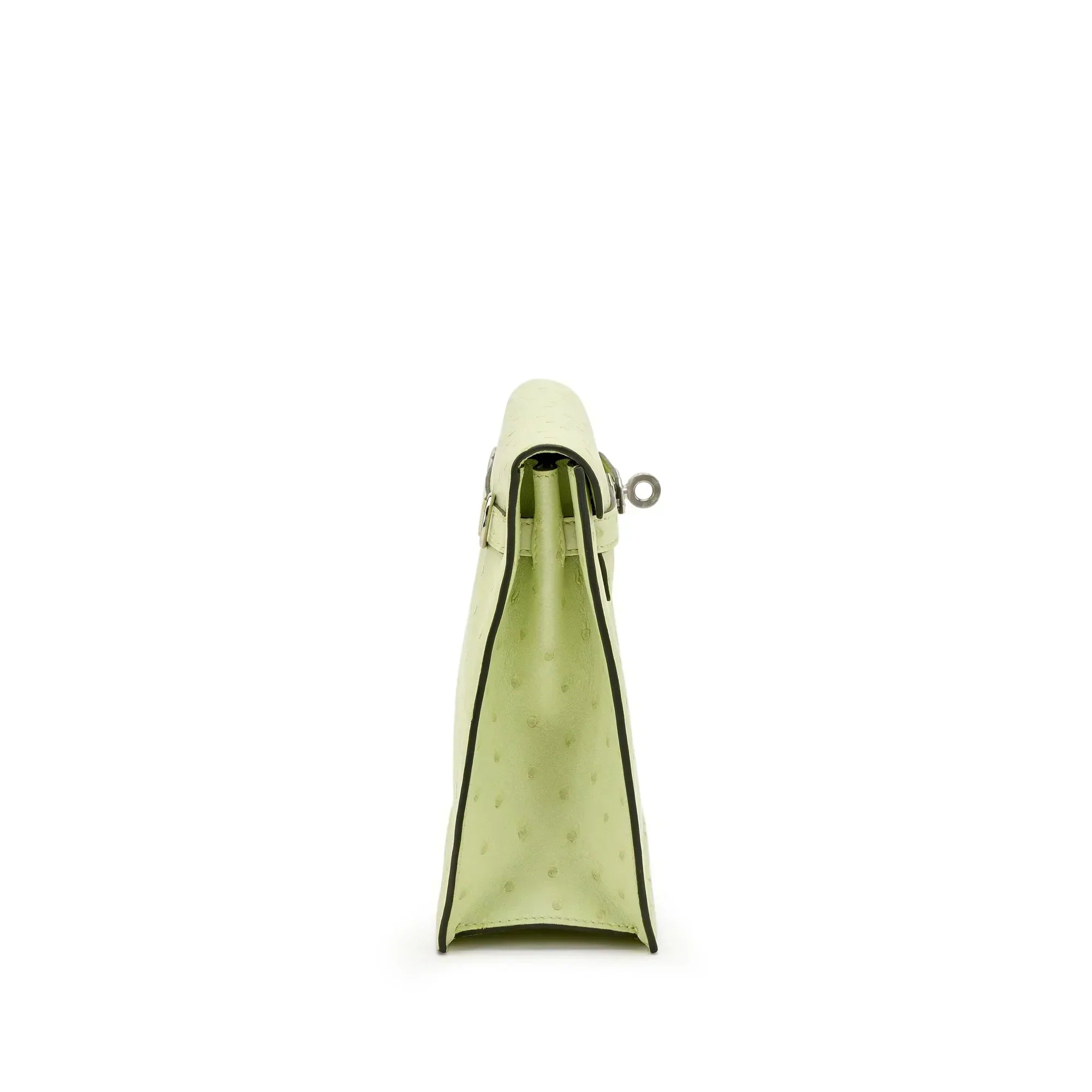 Jaune Bourgeon Ostrich Kelly Danse II Palladium Hardware