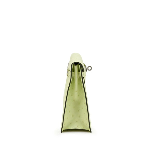 Jaune Bourgeon Ostrich Kelly Danse II Palladium Hardware