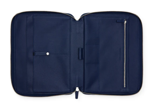 Multi-Functional Leather Travel Portfolio Organizer