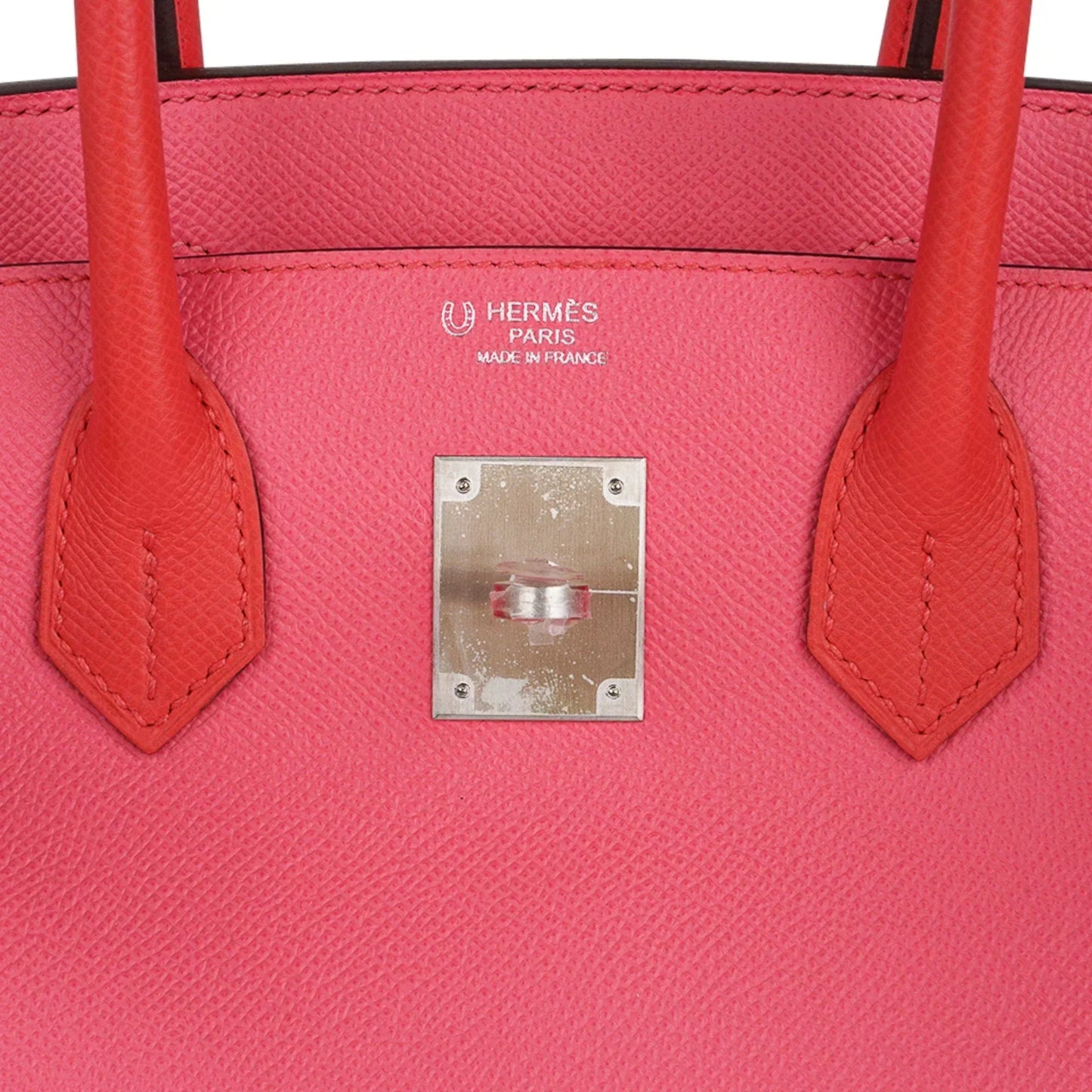 Special Order HSS Birkin 30 Bag Rose Azalee & Rose Jaipur Epsom with Brushed Palladium Hardware