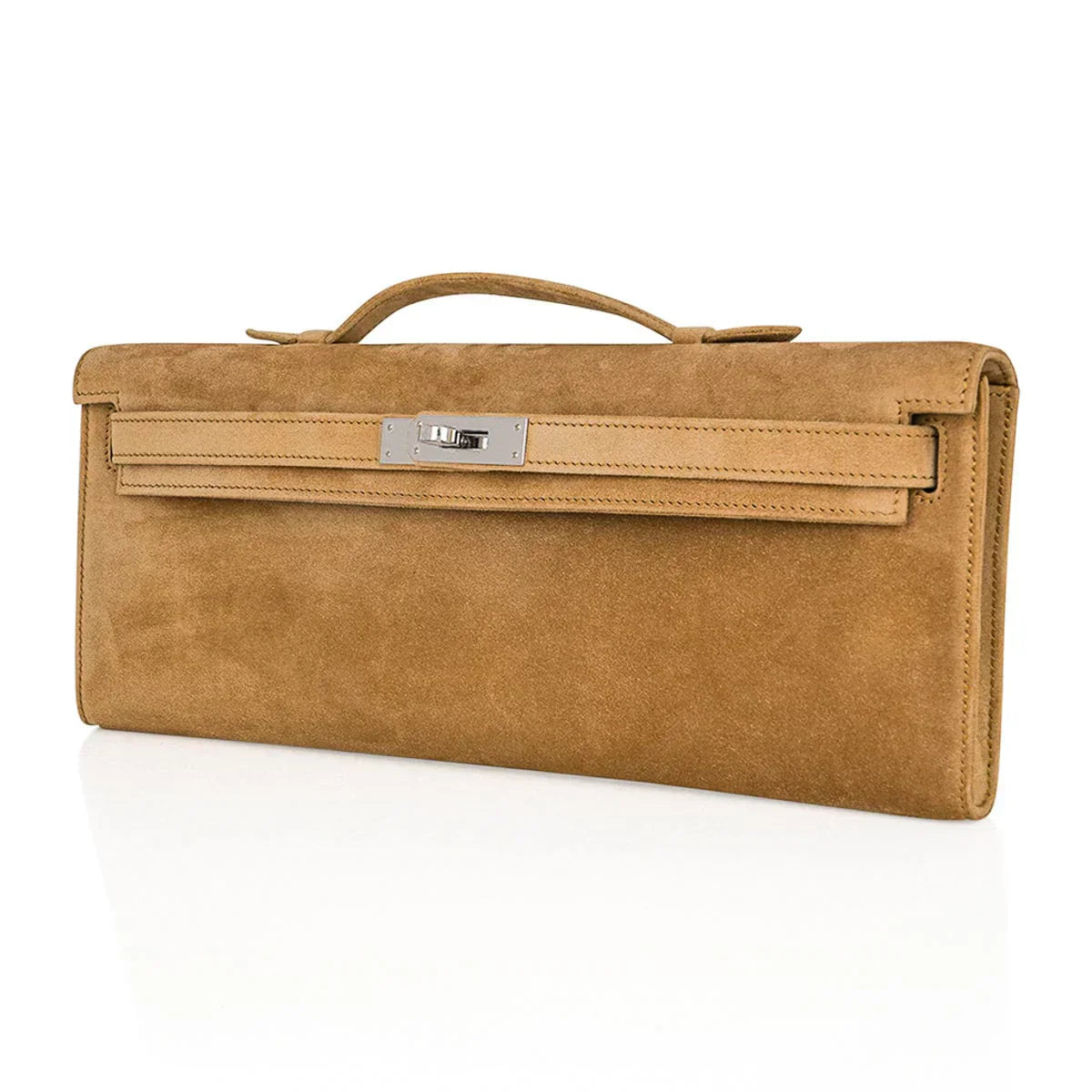Limited Edition Kelly Cut Bag Ocre Doblis with Palladium Hardware