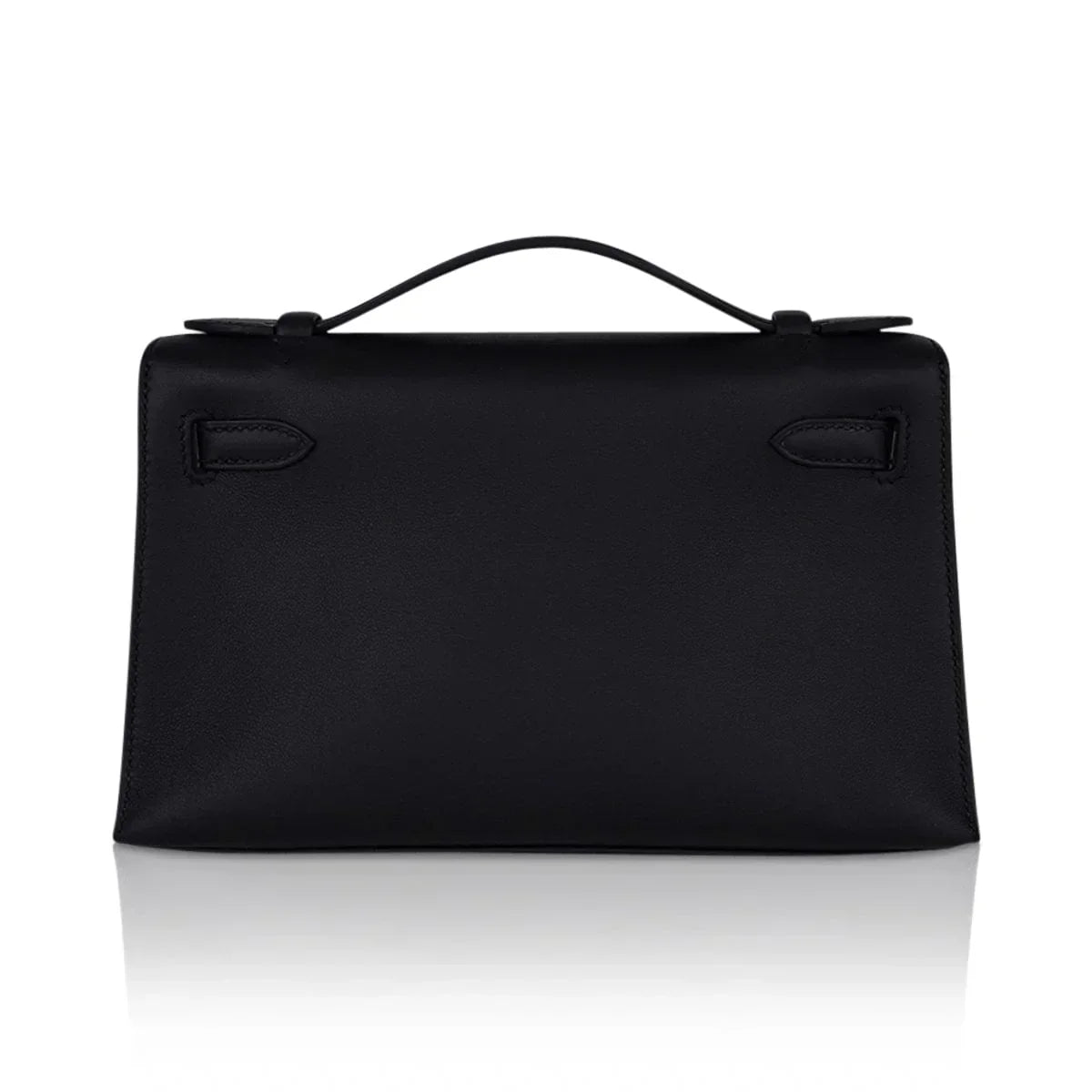Kelly Pochette Bag Black Rose Gold Hardware Clutch