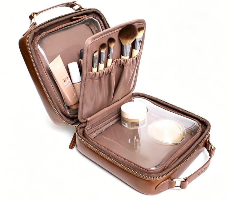 Removable Divider Travel Makeup Case