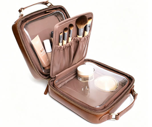 Removable Divider Travel Makeup Case
