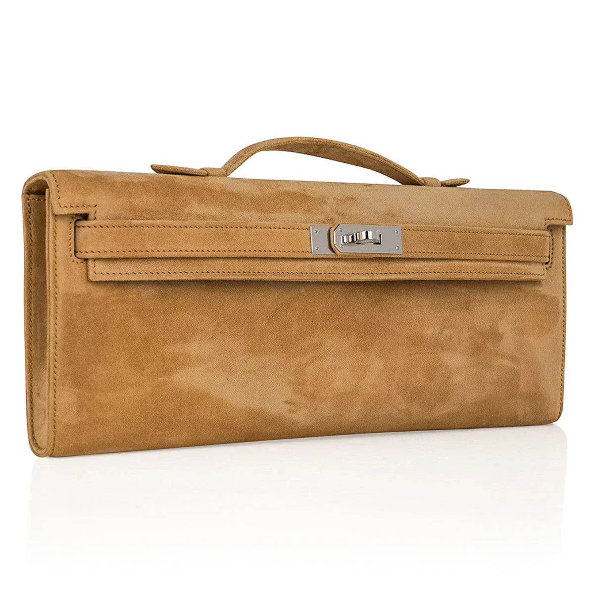 Limited Edition Kelly Cut Bag Ocre Doblis with Palladium Hardware