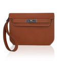 Kelly Depeches 25 Pouch Fauve Galop D’ Vache Palladium Hardware