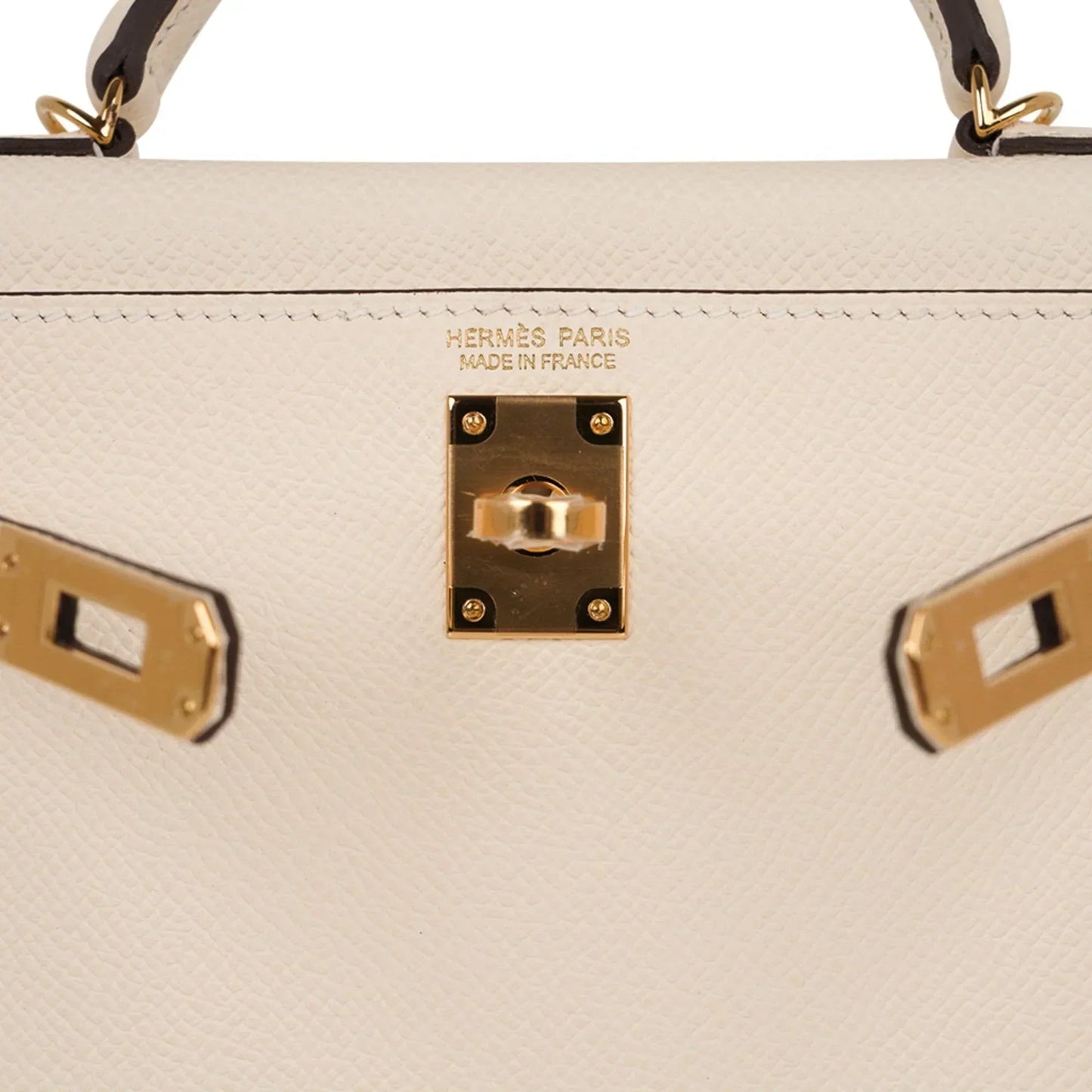 Mini Kelly 20 Bag Sellier Nata Epsom with Gold Hardware