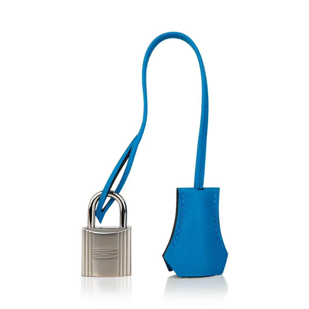 Kelly Messenger PM Blue Zanzibar Evercolor Leather with Palladium Hardware