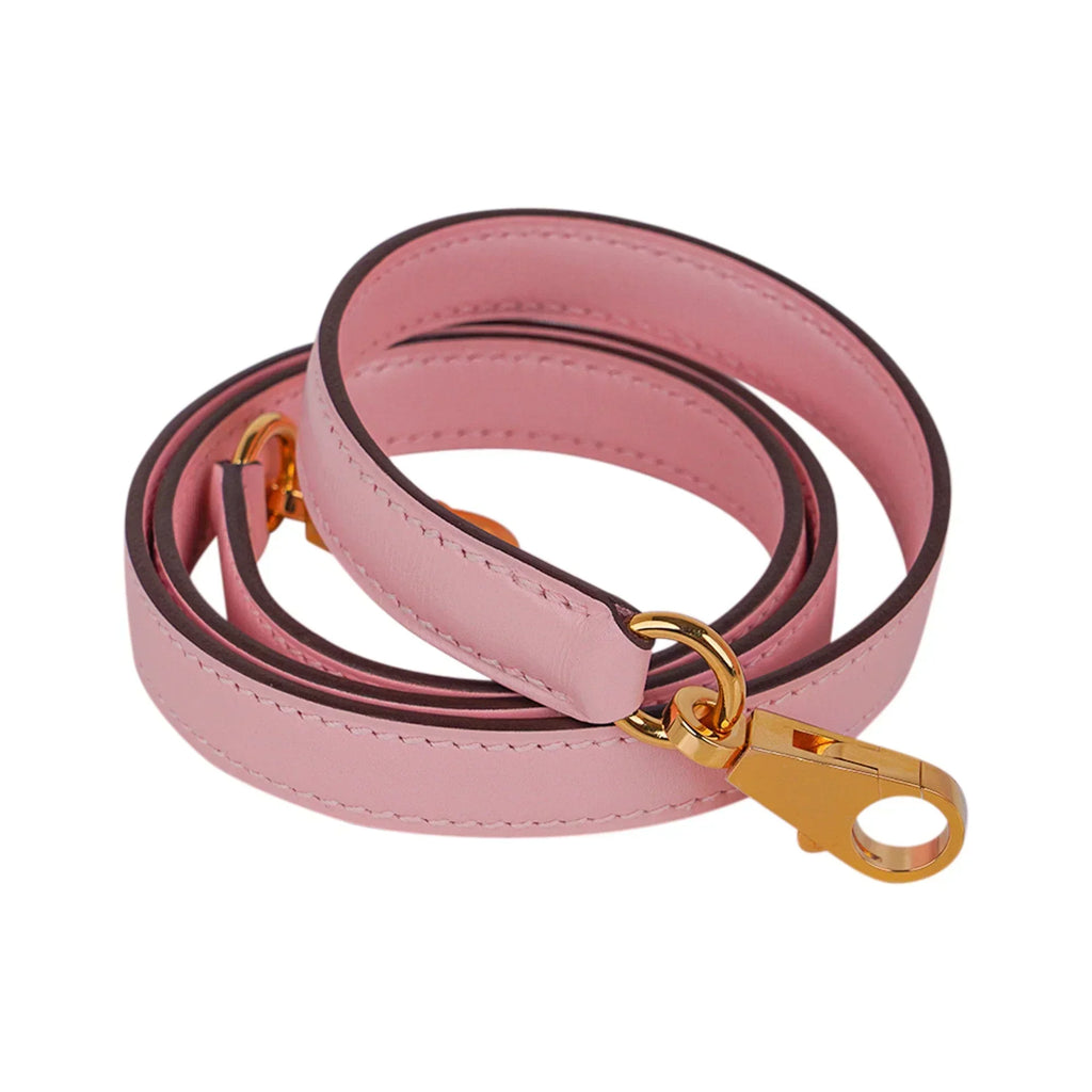 Kelly 28 Bag Rose Sakura Gold Hardware Swift Leather