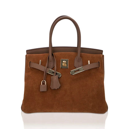 Limited Edition Birkin 30 Grizzly Bag Alezan Permabrass Hardware