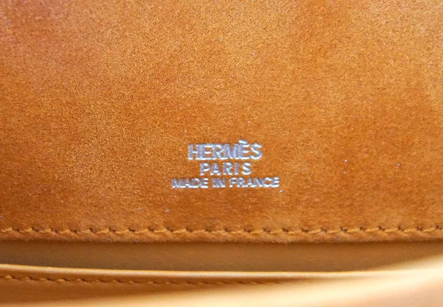 Kelly Pochette Rare Orange Doblis Palladium Hardware