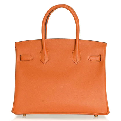 Birkin 30 Bag Abricot Gold Hardware Epsom Leather New w/ Box