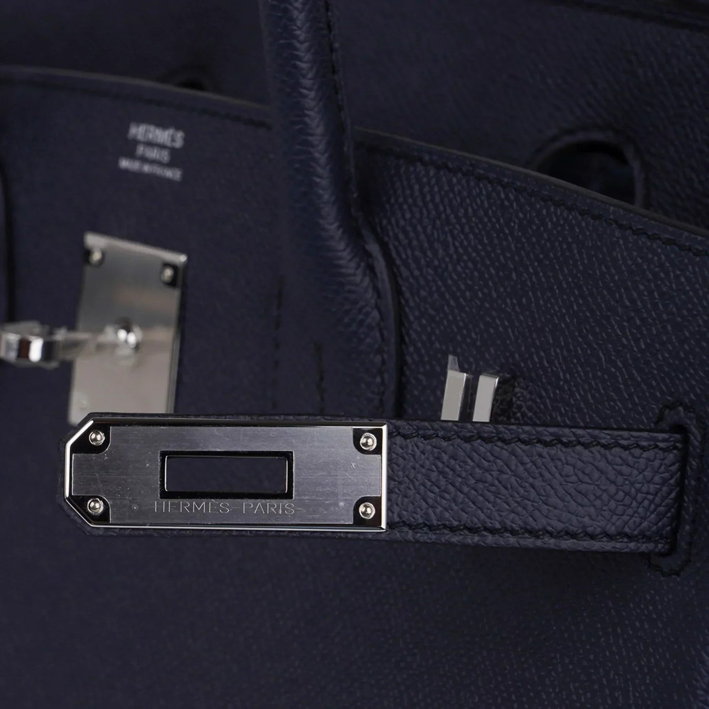 Birkin 30 Bag Indigo Epsom Palladium Hardware New w/ Box