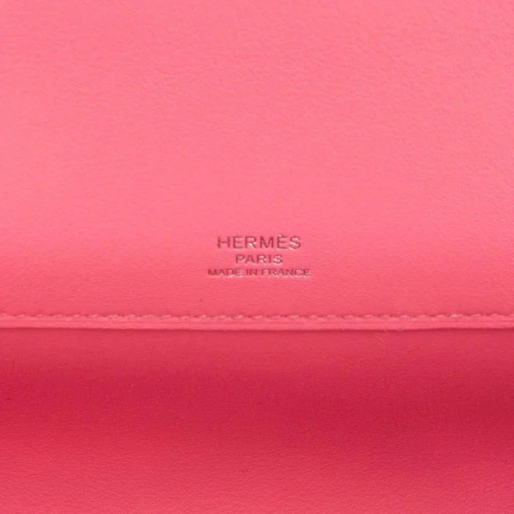 Kelly Cut Bag Pink Rose Azalee Swift with Palladium Hardware