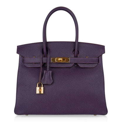 Birkin 30 Bag Raisin Rich Original Colour Gold Hardware Togo Leather
