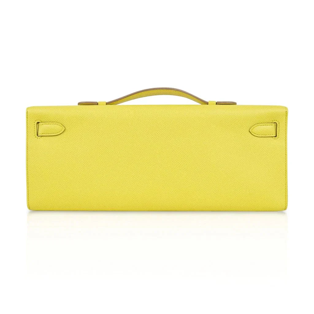 Kelly Cut Bag Clutch Souffre Rare to Find Epsom Leather