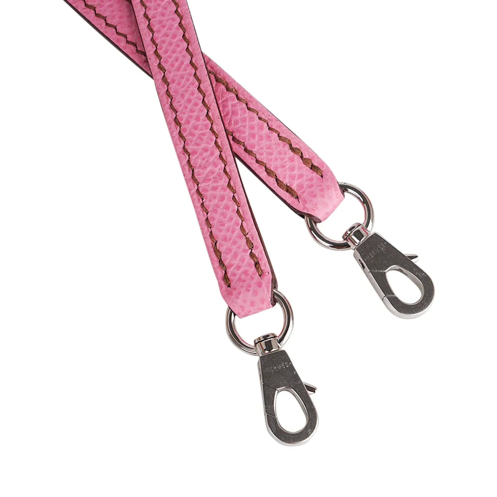 Mini Kelly 20 Sellier Bag in 5P Pink Bubblegum Epsom Leather with Palladium Hardware