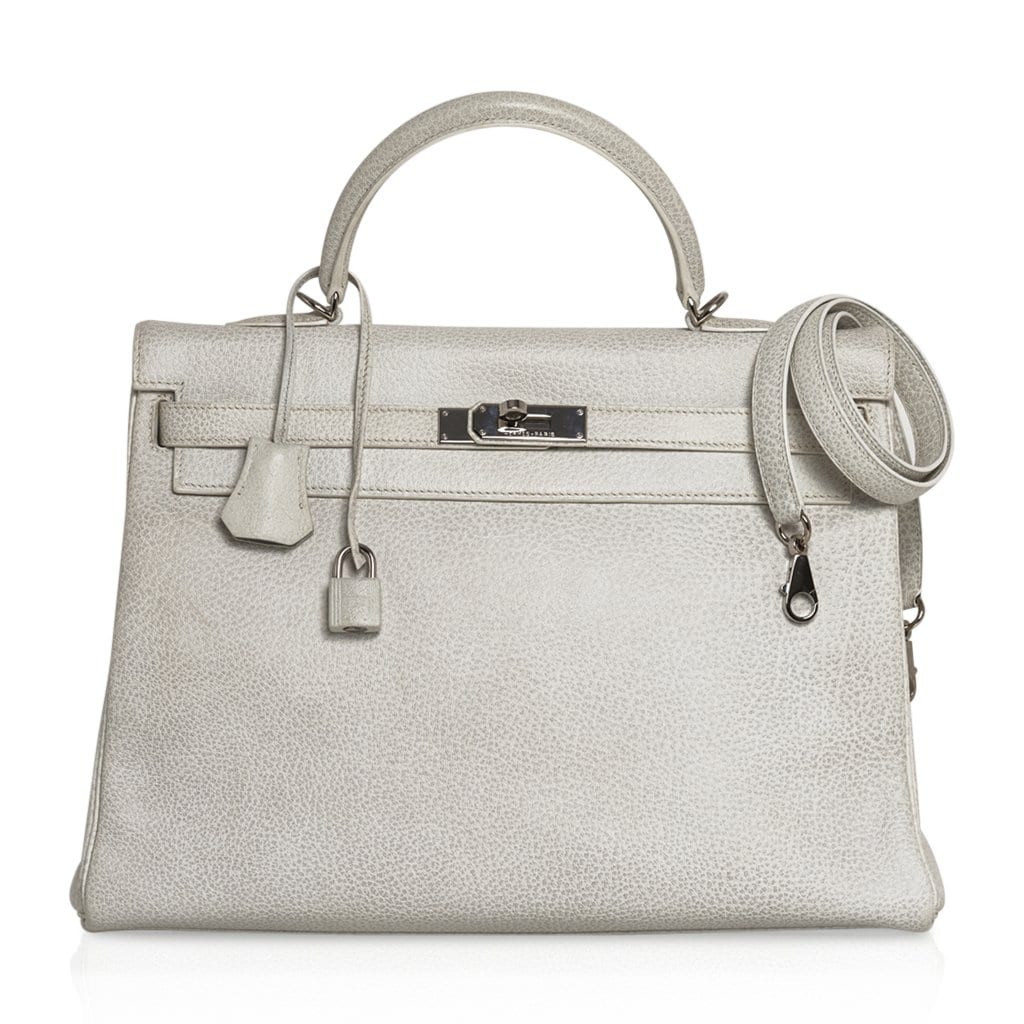 Kelly 35 Bag Dalmation Buffalo Skipper Palladium Hardware
