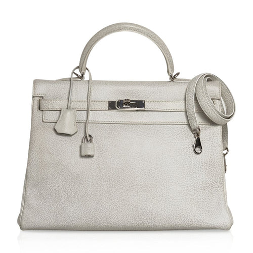 Kelly 35 Bag Dalmation Buffalo Skipper Palladium Hardware