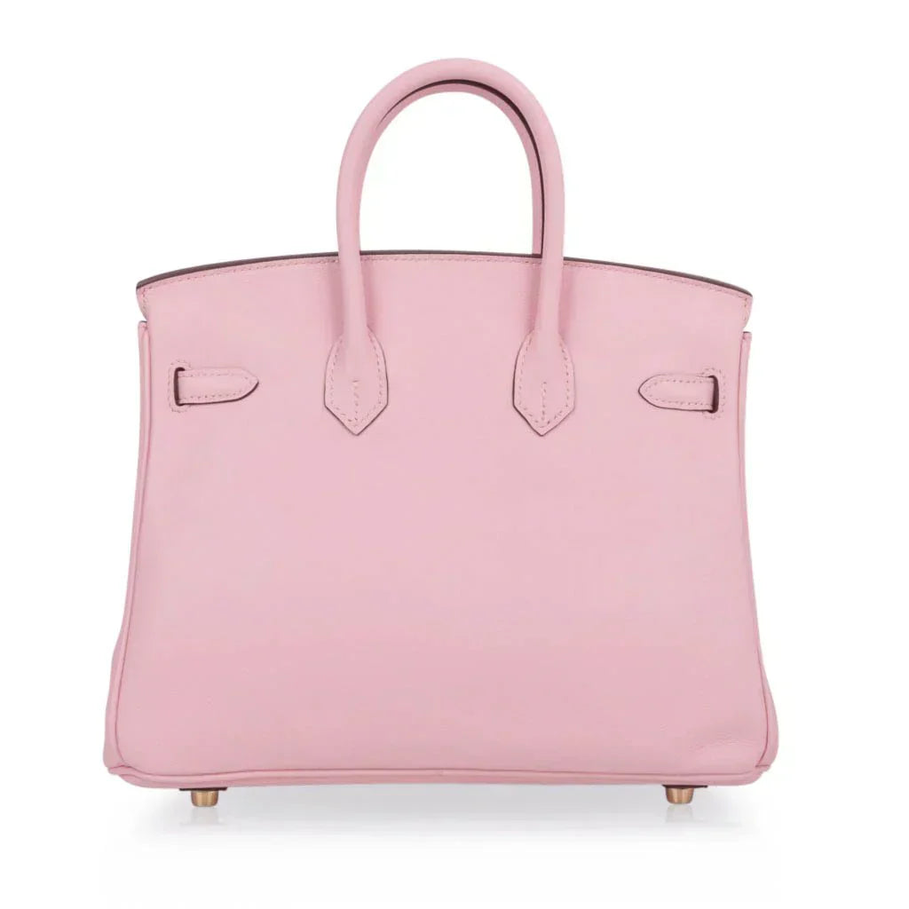 Birkin 25 Bag Rose Sakura Swift Gold Hardware Rare