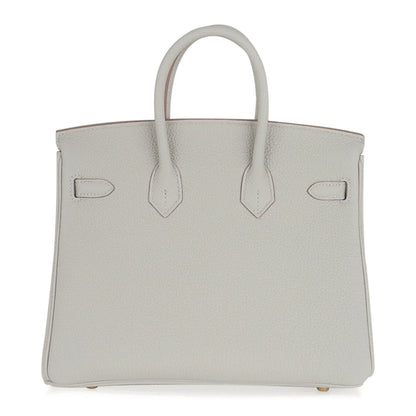 Birkin 25 Bag Gris Perle Togo Gold Hardware