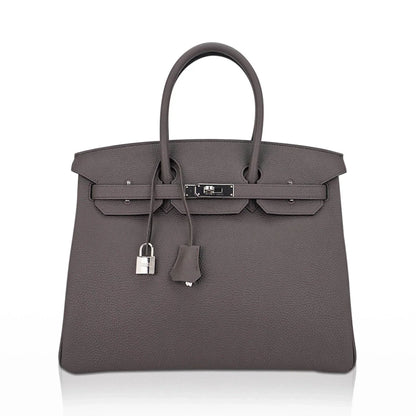 Birkin 35 Bag Etain Togo Leather with Palladium Hardware