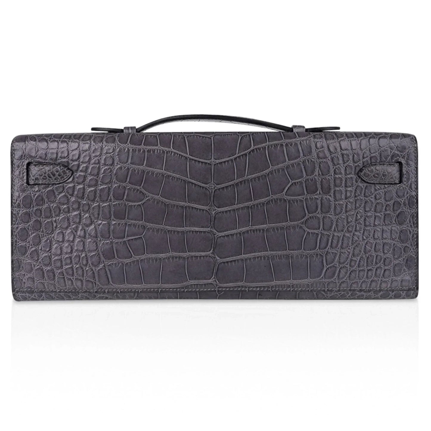 Kelly Cut Bag Gris Paris Grey Matte Alligator Palladium VERY rare