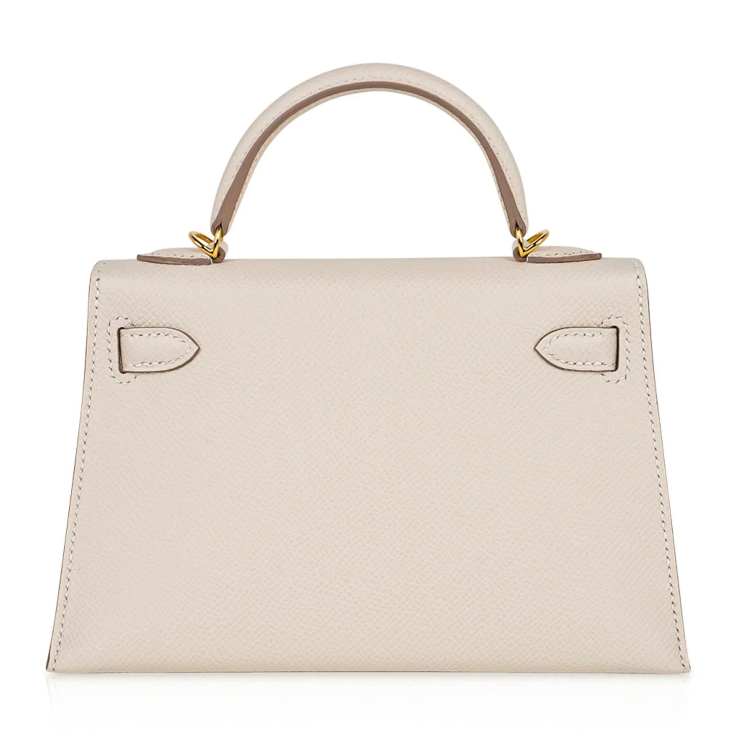 Kelly 20 Mini Sellier Bag Craie Epsom Leather with Gold Hardware