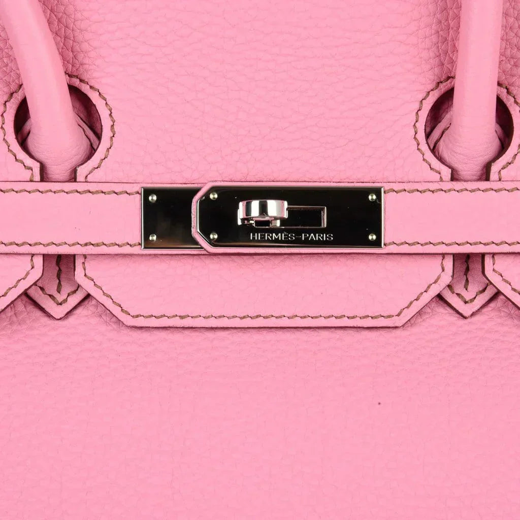 Birkin 35 Bag rare 5P Pink Togo Palladium Hardware