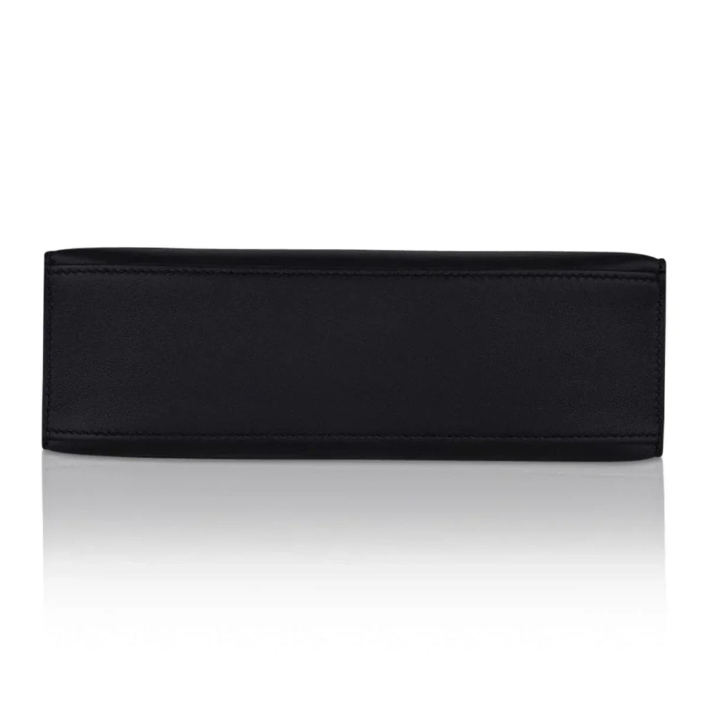 Kelly Pochette Bag Black Rose Gold Hardware Clutch
