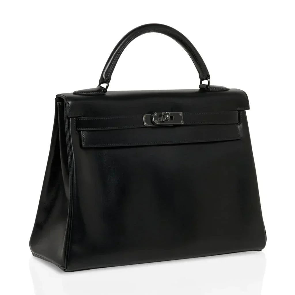 Kelly 32 So Black Bag Box Leather Limited Edition