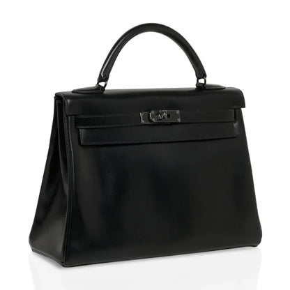 Kelly 32 So Black Bag Box Leather Limited Edition