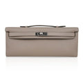 Kelly Cut Bag Gris Asphalte Gray Clutch Swift Palladium