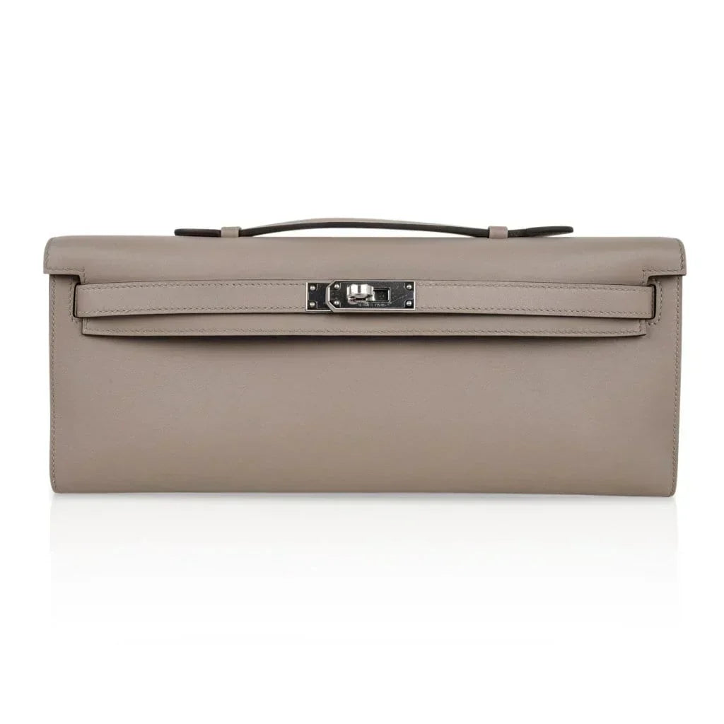 Kelly Cut Bag Gris Asphalte Gray Clutch Swift Palladium
