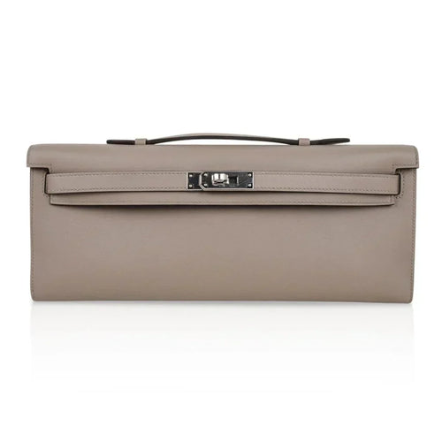 Kelly Cut Bag Gris Asphalte Gray Clutch Swift Palladium