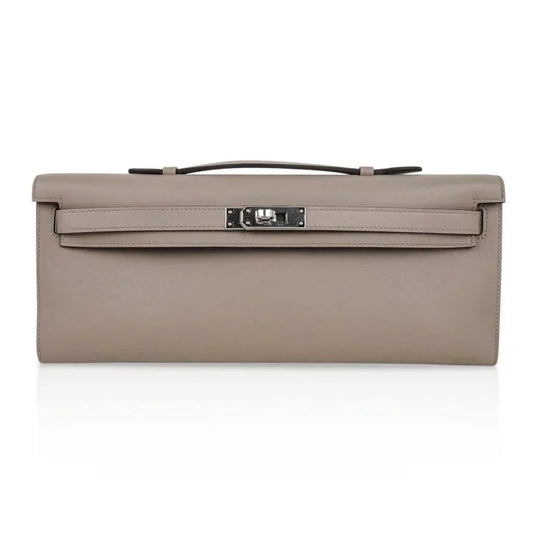 Kelly Cut Bag Gris Asphalte Gray Clutch Swift Palladium