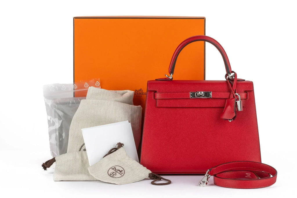 Kelly Sellier Verso Rouge Piment Palladium Hardware