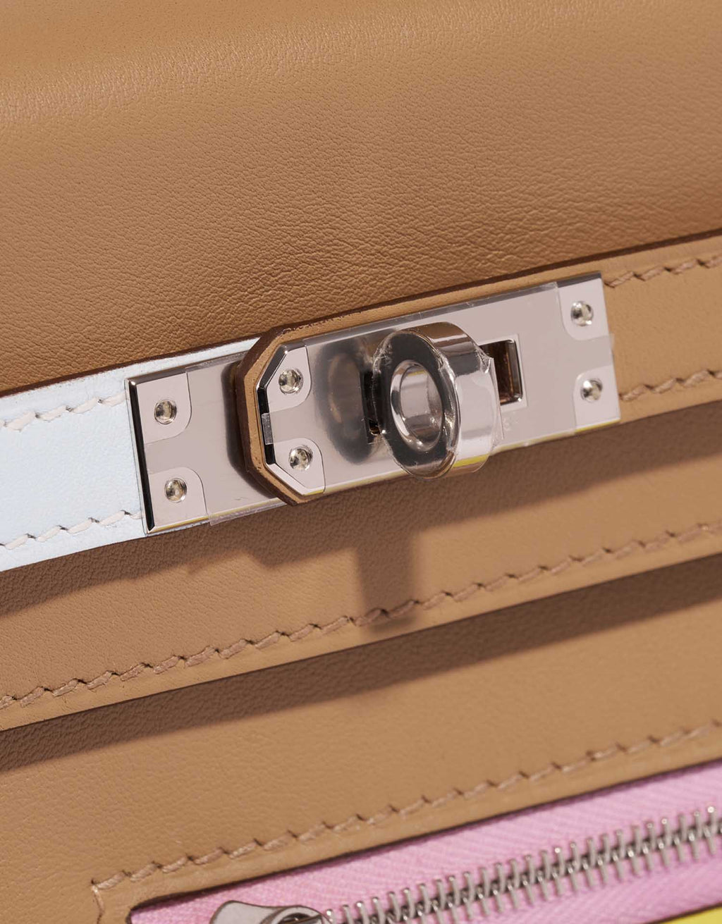 Kelly Colormatic 25 Swift Cha original top-grain Swift leather