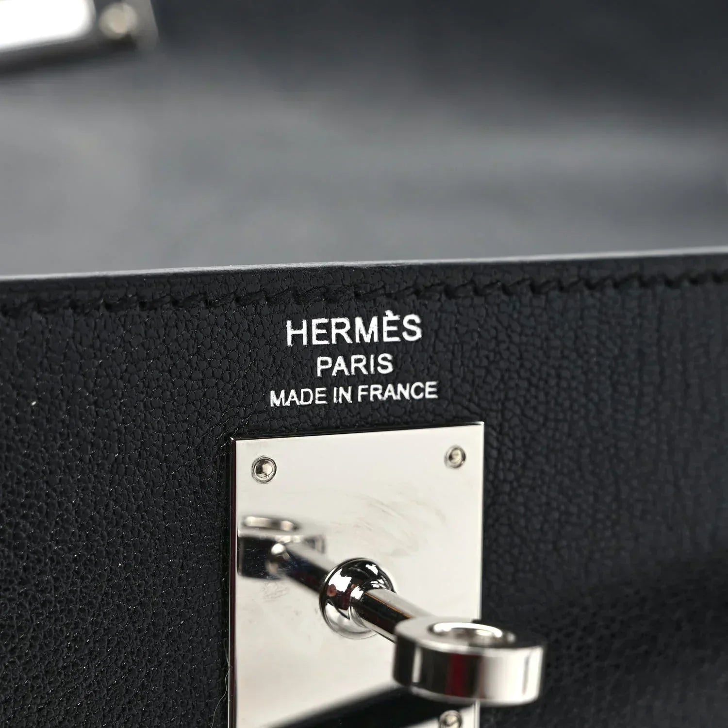 Kelly Elan Black Chevre Chamkila Palladium Hardware