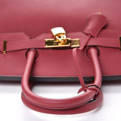 Birkin 25cm Rouge H Bordeaux Red Gold Hardware Bag Y Stamp