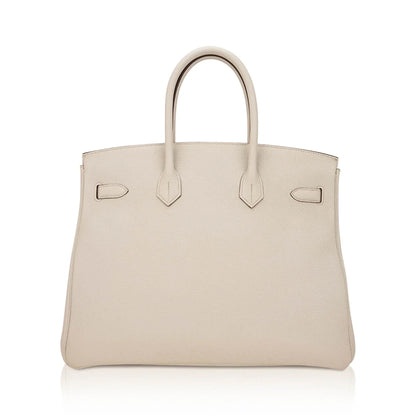 HSS Birkin 35 Trench and Corail Togo Leather Special Order Bag