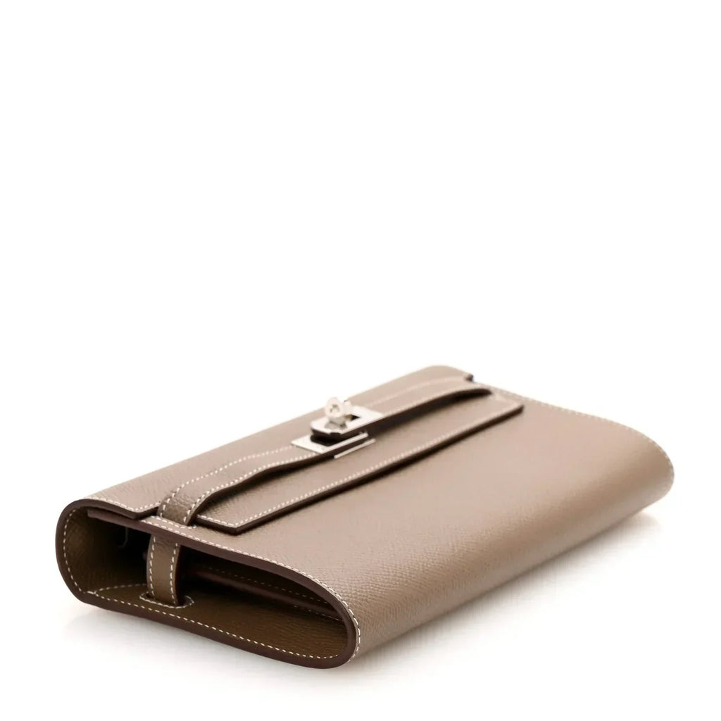 Kelly Wallet To Go Etoupe Epsom Palladium Hardware