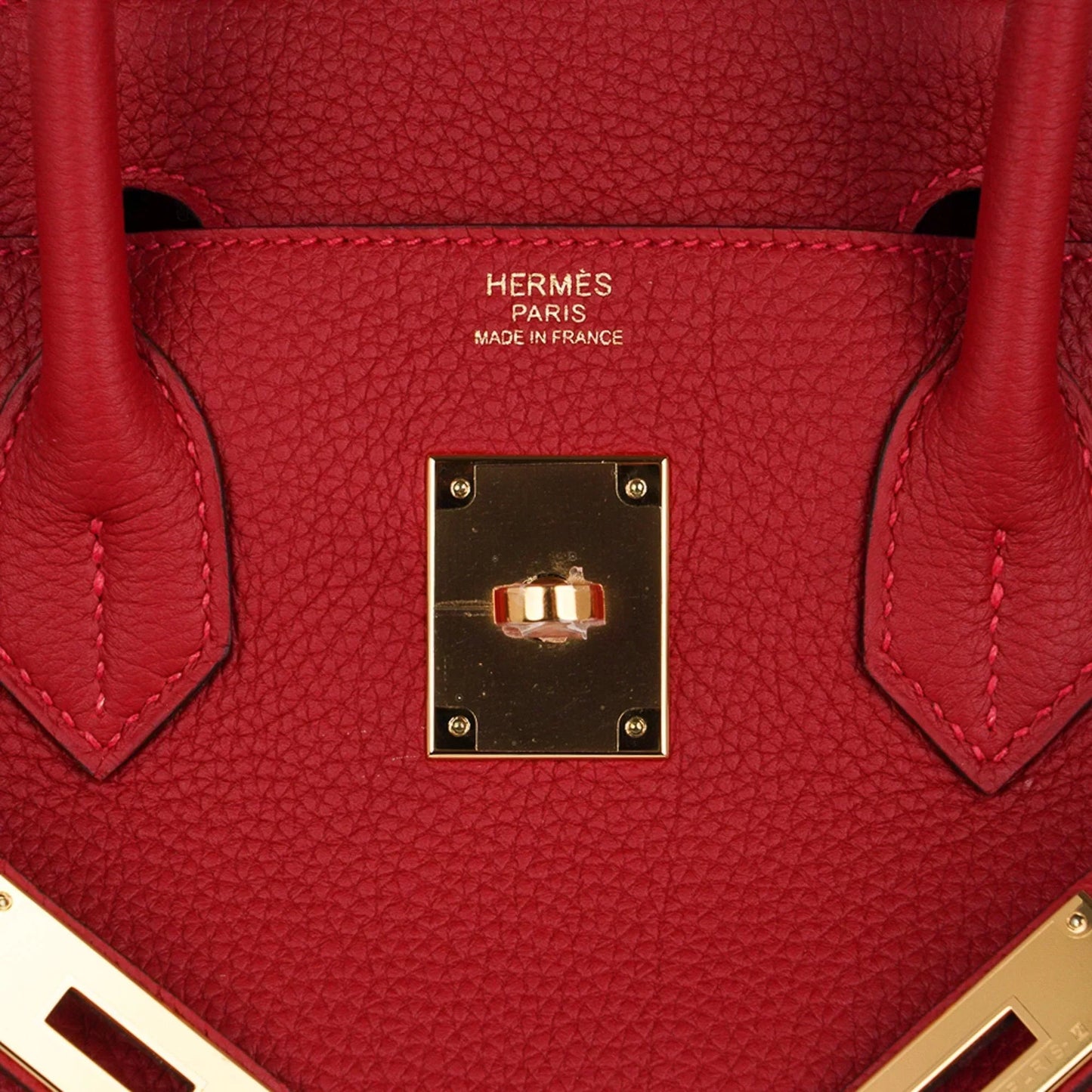 Birkin 30 Bag Lipstick Rouge Vif Togo Leather with Gold Hardware