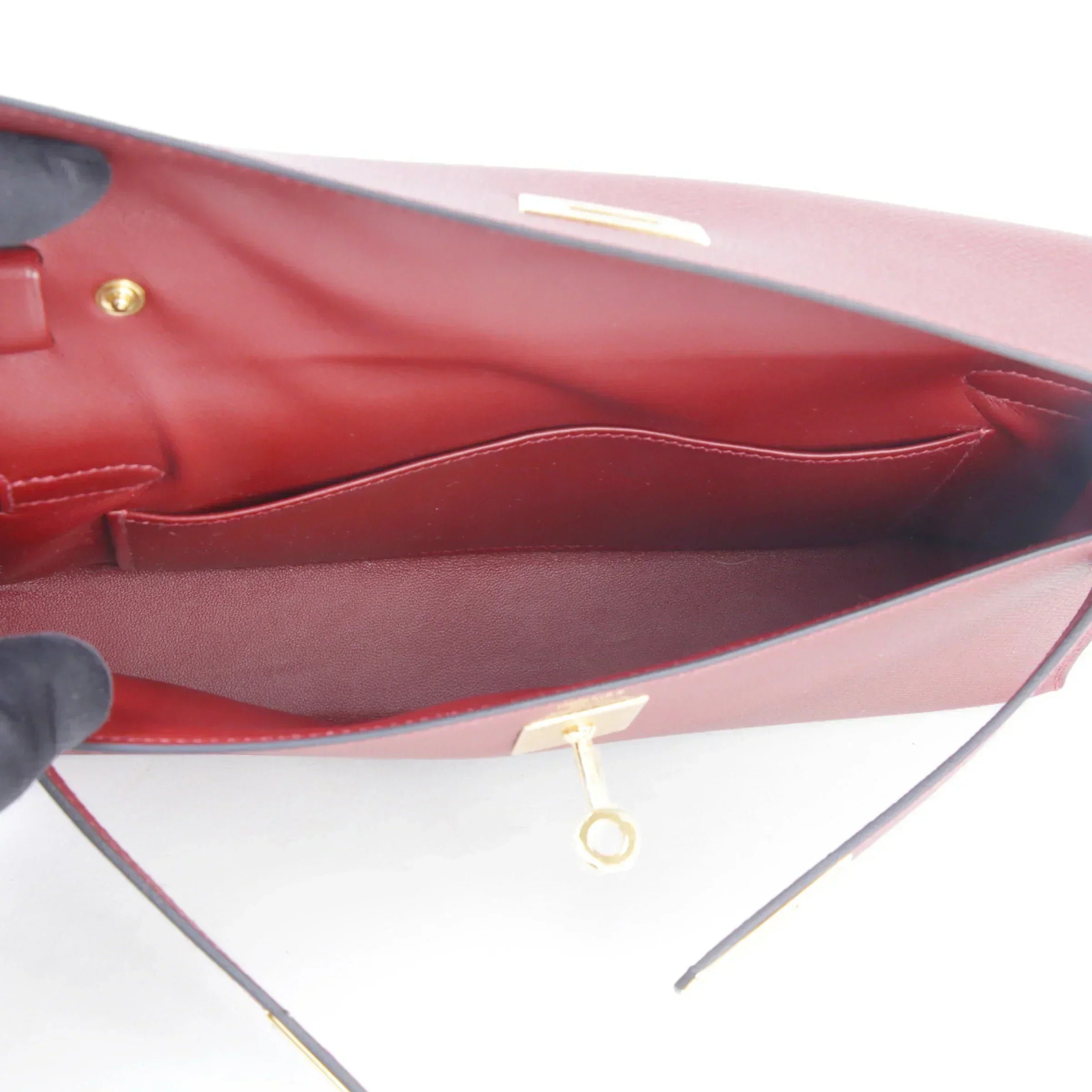 Kelly To Go Evercolor Leather Handheld Crossbody Palladium Hardware