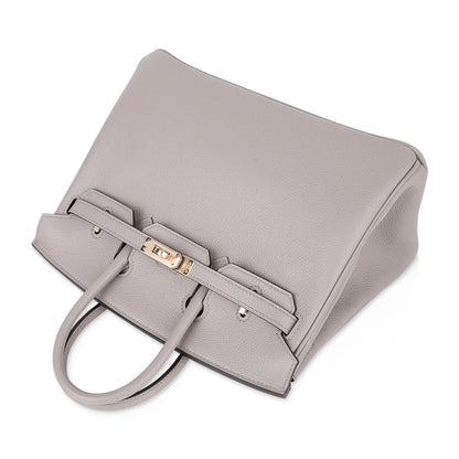 Birkin 25 Bag Gris Asphalte Novillo Leather Gold Hardware