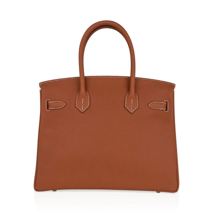 Birkin 30 Bag Gold Togo Leather Gold Hardware
