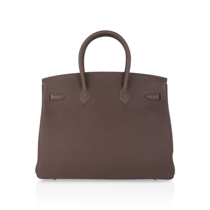 Birkin 35 Bag Chocolate Togo Gold Hardware