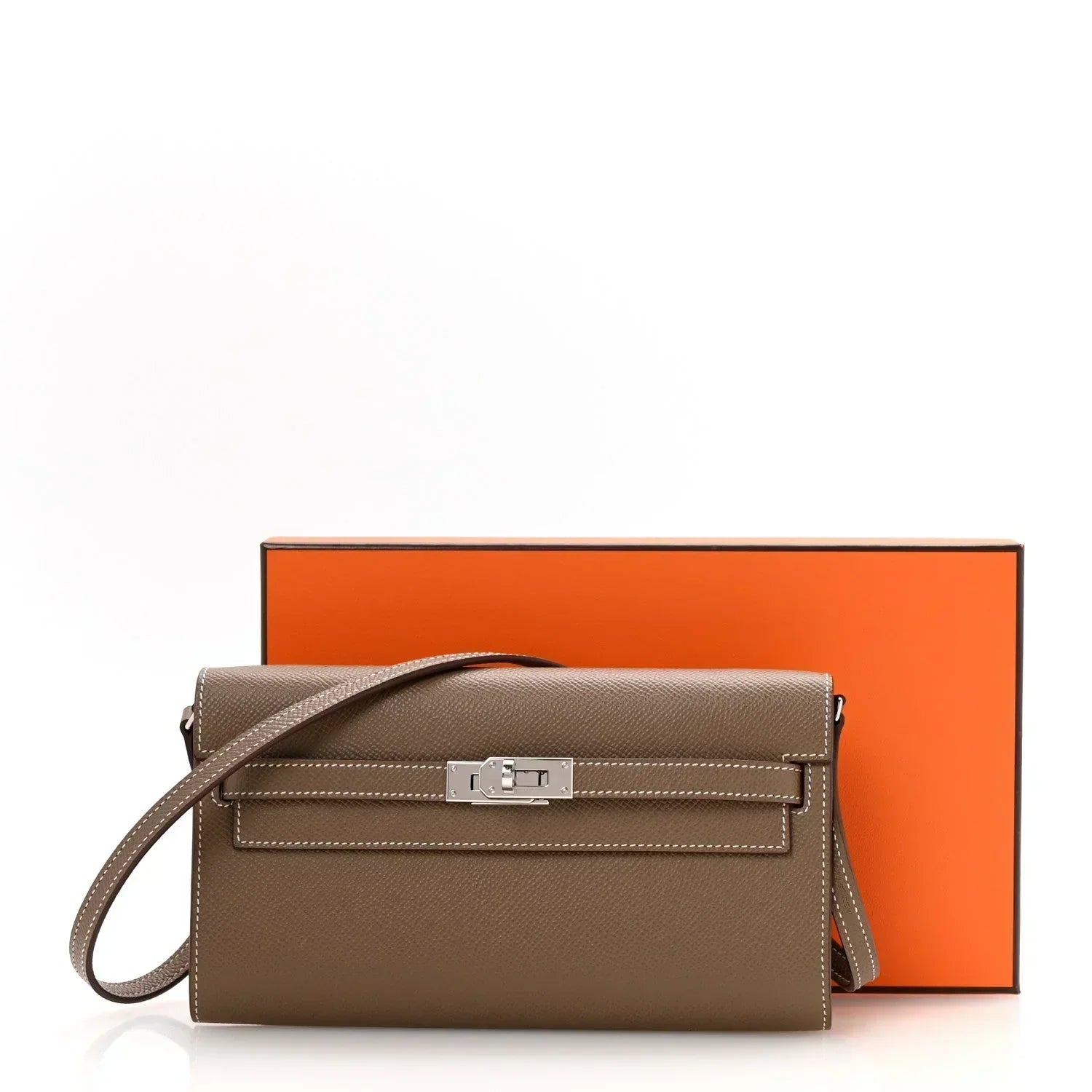 Kelly Wallet To Go Etoupe Epsom Palladium Hardware