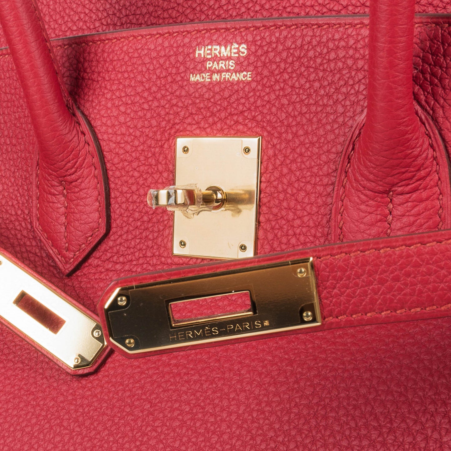 Birkin 35 Bag Vermillion Togo Leather with Gold Hardware