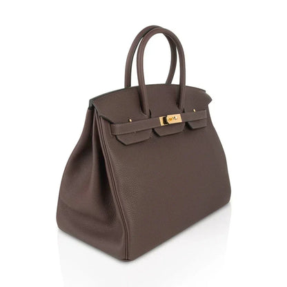 Birkin 35 Bag Chocolate Togo Gold Hardware
